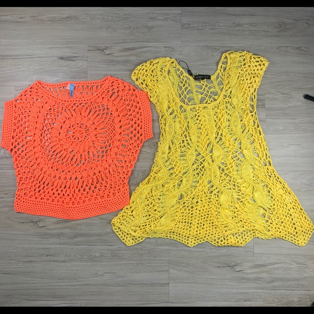 3x$25 Bundle of 2 knitted cover ups